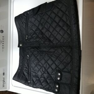 Athleta Black Quilted Skirt